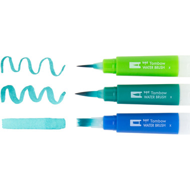 TOMBOW Wassertankpinsel WB-3P Set, 3 Stück