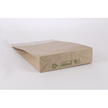 FLEXIPAK Faltbeutel Graspapier 2FVMF001202 250x353+50mm 250 Stück