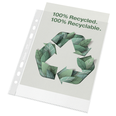LEITZ Dossier PP Recycle A5 627495 transparent, 70my 100 pcs.