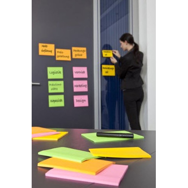POST-IT Super Sticky Big Notes 4x45Bl. 6845-SSP 4 Farben ass. 152x203mm