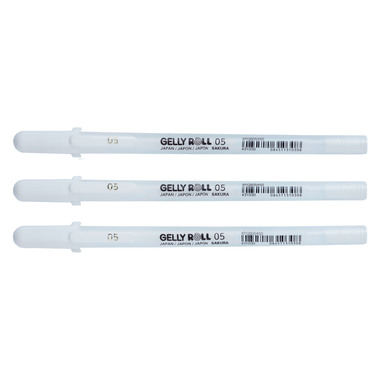 SAKURA Gelly Roll 0.3mm POXPGBWH3A White 3 pezzi