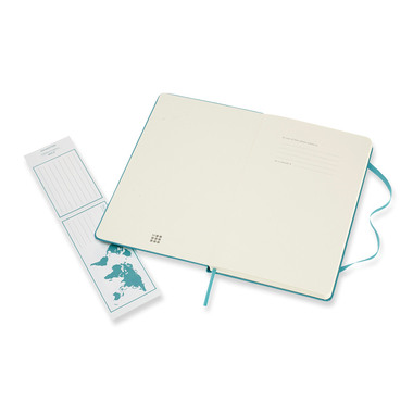 MOLESKINE Notizbuch Classic HC Large 341715383 riff blau, blanco 240 Blatt