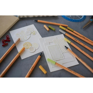 STABILO Fineliner Point 88 0.4mm 8850-6 Metalletui 50 Stück