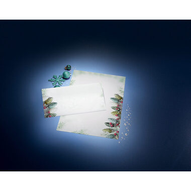 SIGEL Weihnachtspapier A4 DP177 90g,Christmas Garland 100 Bl.