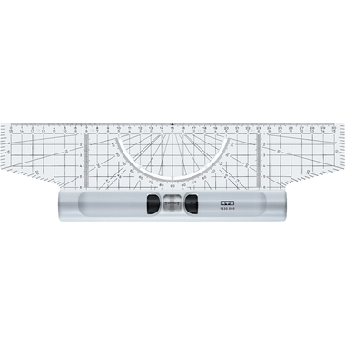 M+R Rolllineal Acryl 30cm 15300000 Winkelmesser Lupe