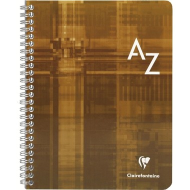 CLAIREFONTAINE Taccuino spirale ass. 17x22cm 8949 5mm, A-Z 50 fogli