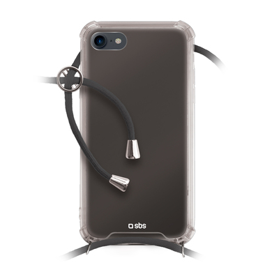 Cover trasparente con laccio da collo per iPhone SE 2020/8/7
