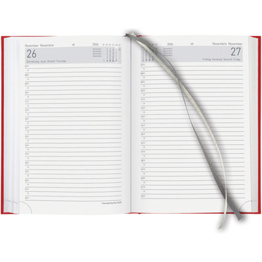 BIELLA Geschäftsagenda Executive 2026 806510450026U 1T/1S rot ML 14.5x20.5cm