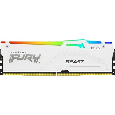 Kingston DDR5-RAM FURY Beast Blanc RGB 6000 MHz 2x 16 GB