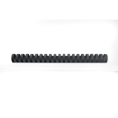GBC Baguettes de reliure 28mm A4 4028183 noir, 21 anneaux 50 pcs.