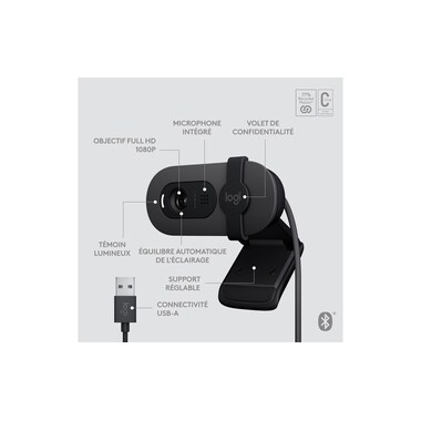 Logitech Webcam Brio 105 Full HD 1080p 30 fps