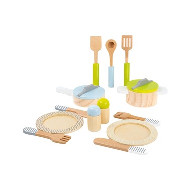 small foot Set de vaisselle et de casseroles Cuisine pour enfants