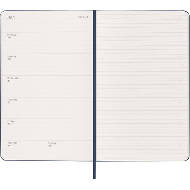 MOLESKINE Agenda Classic Large 2027 DHB2012WN3Y27 1W/1S saphir HC 13x21cm