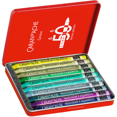 CARAN D'ACHE Wachsmalkreide Neocolor II 7500.915 50 Jahre üppig 10 Stück