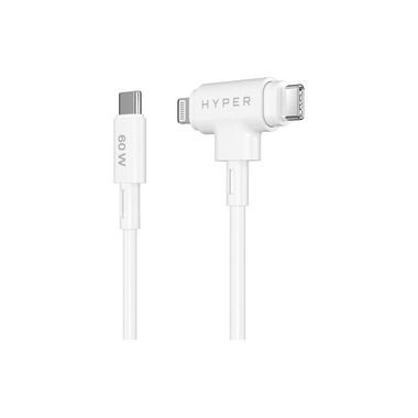 HYPER USB-Ladekabel Hybrid-Silicone USB-C - Lightning 1.5 m