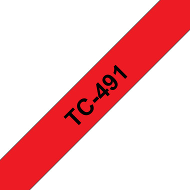 PTOUCH Ruban, laminé noir/rouge TC-491 PT-3000 9 mm
