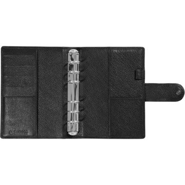 SUCCES Agenda Senior Ringbuch Cadiz 84536502U Leder schwarz 13x17.8cm