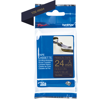 PTOUCH Nastro blu scu./oro TZE-RN54 Sistemi Tze 24mm