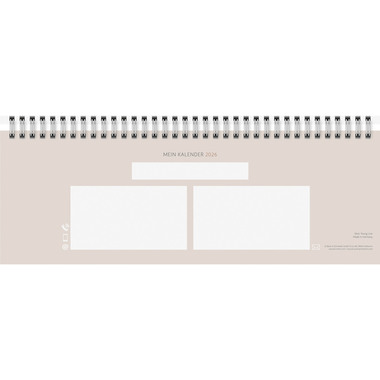 RIDOIDE Cal. de table Design Line 2026 7036311016.26 1S/2P Universe AL 29.7x10.5cm