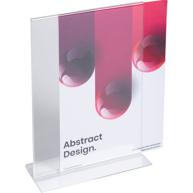 EXACOMPTA Tischaufsteller A4 84158D transparent, T-Form hoch