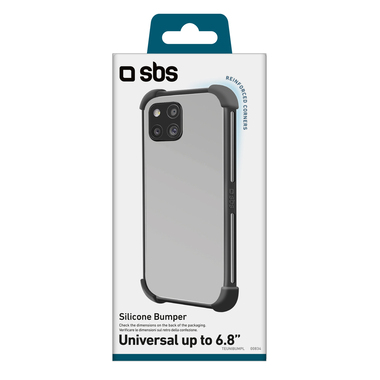 Flexible universal bumper for phones up to 6.8"