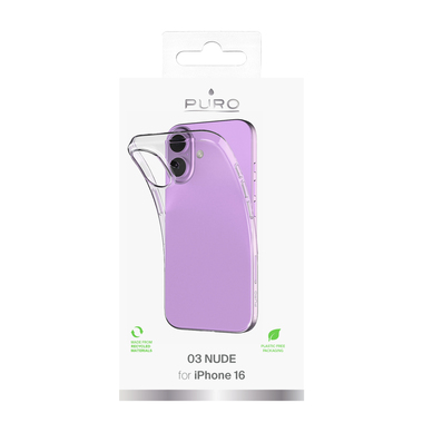 Hülle 0.3 Nude für iPhone 16 | Puro