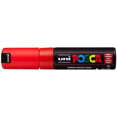 POSCA Marker 4.5-5.5mm PC-7M RED rot, Rundspitze