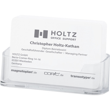 DEFLECTO Manche Carte de Visite 70101 transparent