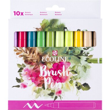TALENS Ecoline Brush Pen Set 11509804 ass. Botanic 10 pcs.