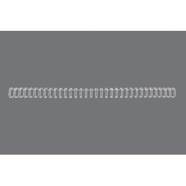 GBC Drahtbinderücken 11mm A4 RG810770 weiss, 34 Ringe 100 Stück