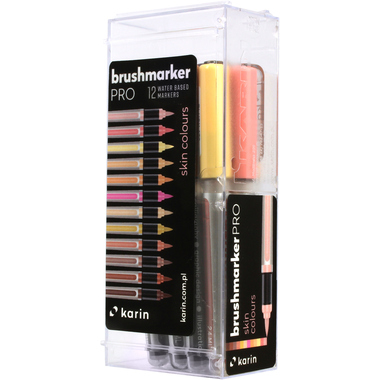 KARIN Brush Marker PRO 27C5 Skin colours 12 Stück