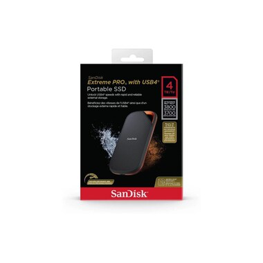 SanDisk Externe SSD Extreme Pro Portable SSD USB4 4000 GB
