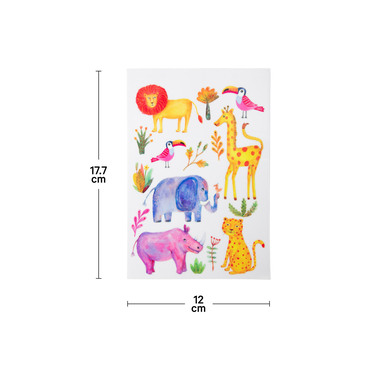 I AM CREATIVE Rub on Sticker 12x17.7cm 4010.63 Jungle