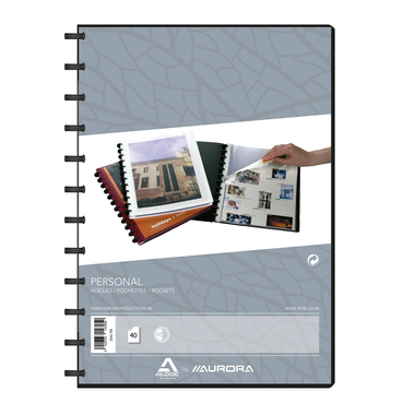 ADOC Cartella ad anelli pers. A4 5242.705 nero c. vent. 40 sacchi