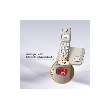 Panasonic Schnurlostelefon KX-TGE250SLN Champagner