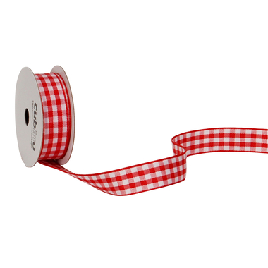 SPYK Band Cubino Vichy 1746.1554 15mmx3m rot-weiss