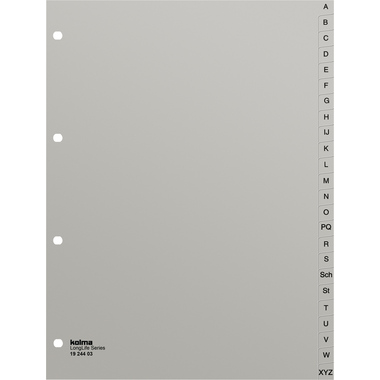 KOLMA Répertoires LongLife A4 19.244.03 gris A-Z 24 div.