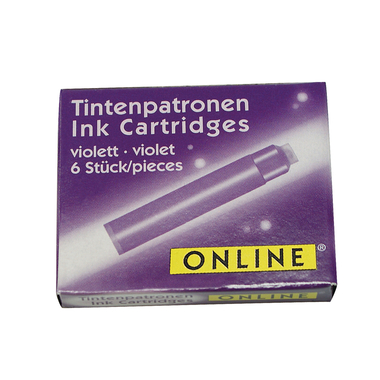 ONLINE Cart. encre Standard 17227/12 Violett 6 pcs.