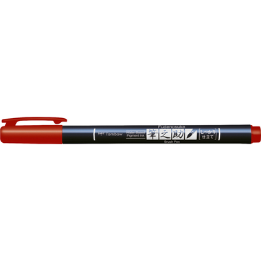 TOMBOW Kalligraphie Stift Hard WS-BH25 Fudenosuke, rot
