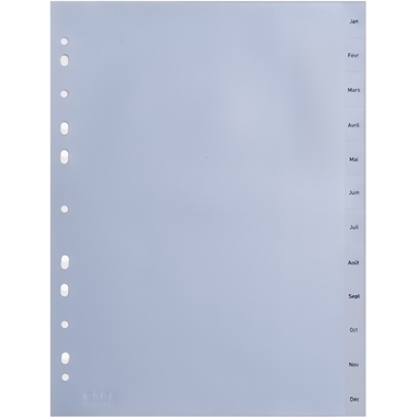 HWB Répertoire PP A4 3604.52 transparent Jan-Déc FR