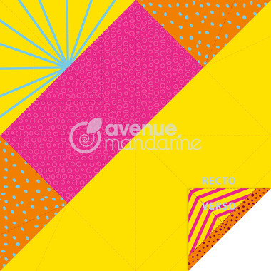 MANDARINE Dépliants Origami 12x12cm OR510C Mon petit poisson 20 feuilles