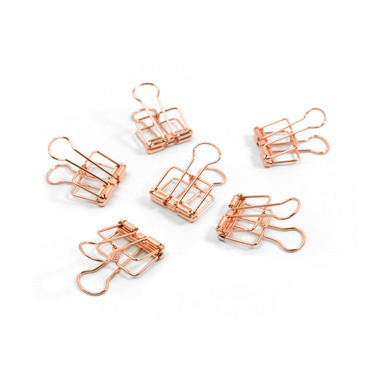 TRENDFORM Binder Clips 19mm SY0420 6er Set kupfer
