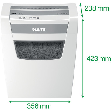 LEITZ Aktenvernichter IQ Office 8099-00-00 P4, 12 Blatt sehr leise