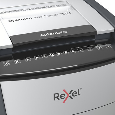 REXEL Aktenvernichter Optimum AF+ 2020750XCH 750X, P-4, 140lt