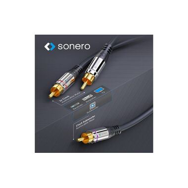 sonero Subwoofer Stereo / Mono Cavo Y Cinch - Cinch 1 m