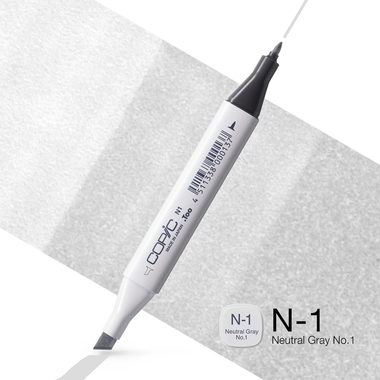 COPIC Marker Classic 2007587 N-1 - Neutral Grey No.1