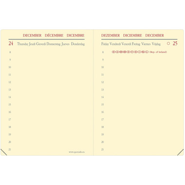 QUO-VADIS Agenda Impala Miniday 2027 209027Q 1T/S schwarz ML 7x10cm