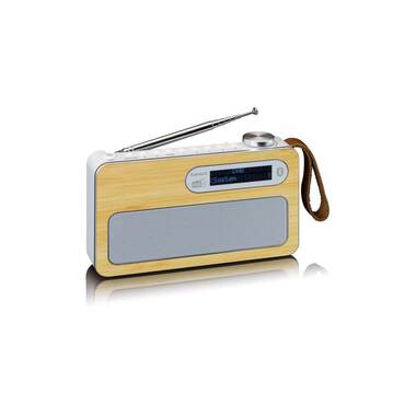 Lenco DAB+ Radio PDR-040 Bambus/Weiss