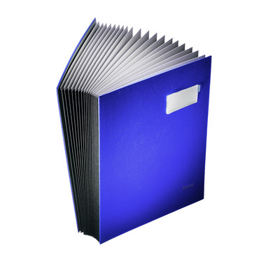 LEITZ Unterschriftsmappen A4 57000035 blau 20 Fächer