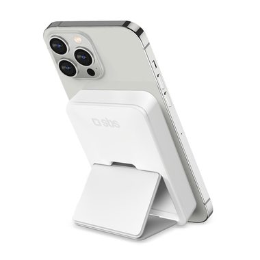 Kabellose Powerbank mit integriertem iPhone-Ständer | SBS